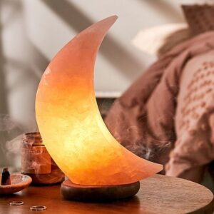 Crescent Moon Himalayan Salt Lamp_
